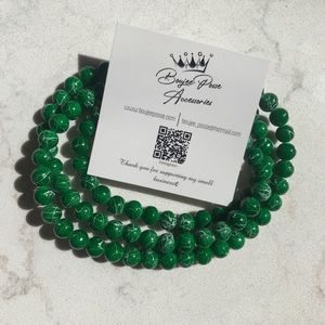 Emerald Green Opaque Beads